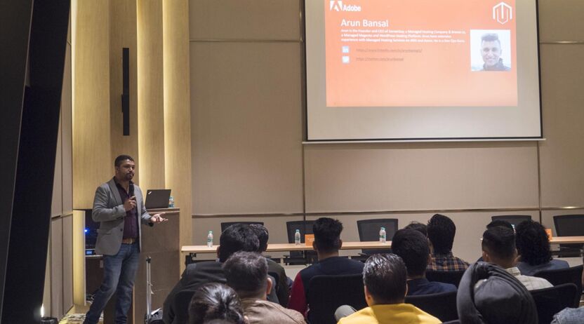 Vikrant Shukla at Magento Meetup